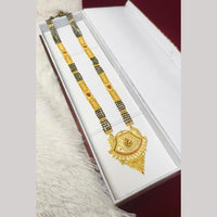 Pari Art Jewellery Graceful Forming Black Pearl Mangalsutra