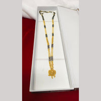 Pari Art Jewellery Graceful Forming Black Pearl Mangalsutra