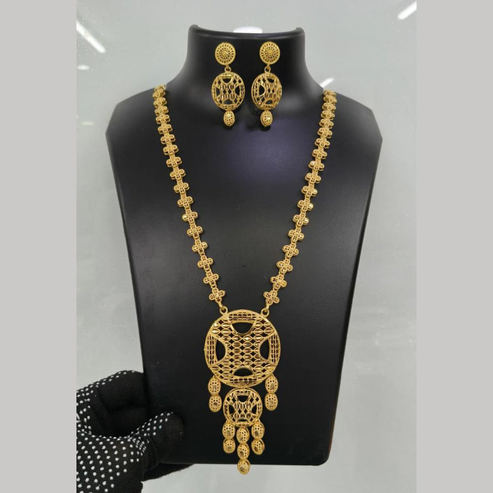 Pari Art Jewellery Turkish Forming Exclusive Designer Long Necklace Set  