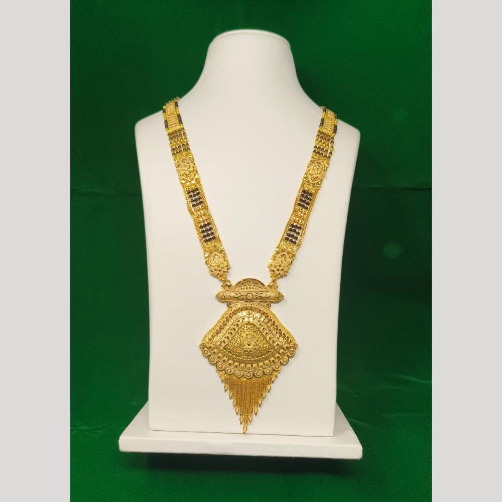 Pari Art Jewellery Graceful Forming Black Pearl Mangalsutra