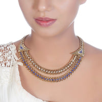 Urthn Exclusive Austrian Stone Necklace Set Stylish Jewelry for Women (Pack Of 6)