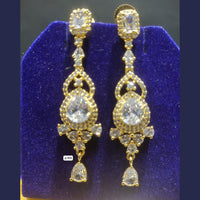 Jain Jewellers Gold Plated AD Stone Dangler Earrings