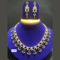 Jain Jewellers Gold Plated AD Stone Necklace Set