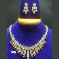 Jain Jewellers Gold Plated AD Stone Necklace Set