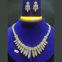 Jain Jewellers Gold Plated AD Stone Necklace Set