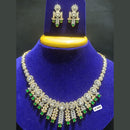 Jain Jewellers Gold Plated AD Stone Necklace Set