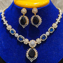 Jain Jewellers Gold Plated AD Necklace Set