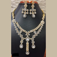 Jain Jewellers Gold Plated AD Necklace Set