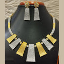 Jain Jewellers 2Tone Plated AD Necklace Set