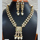 Jain Jewellers Gold Plated Polki Kundan Necklace Set