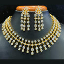 Jain Jewellers Gold Plated American Diamond Timeless Shine for Every Occasion Necklace Set