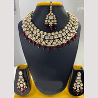 Jain Jewellers Gold Plated Polki Kundan Necklace Set