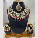 Jain Jewellers Gold Plated Polki Kundan Necklace Set