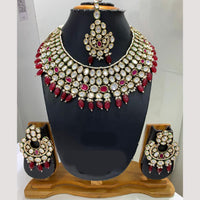 Jain Jewellers Gold Plated Polki Kundan Necklace Set