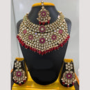 Jain Jewellers Gold Plated Polki Kundan Necklace Set