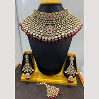 Jain Jewellers Gold Plated Polki Kundan Necklace Set