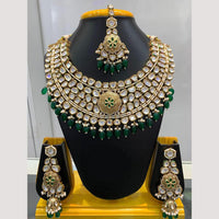 Jain Jewellers Gold Plated Polki Kundan Necklace Set
