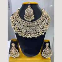Jain Jewellers Gold Plated Polki Kundan Necklace Set
