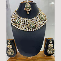 Jain Jewellers Gold Plated Polki Kundan Necklace Set