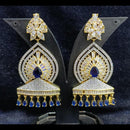 Jain Jewellers Gold Plated Ad Stone Dangler Earrings