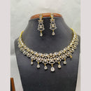 Jain Jewellers Gold Plated American Diamond Necklace Set
