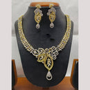 Jain Jewellers Gold Plated American Diamond Necklace Set