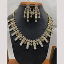 Jain Jewellers Gold Plated American Diamond Necklace Set