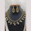 Jain Jewellers Gold Plated American Diamond Necklace Set