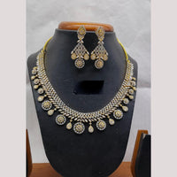 Jain Jewellers Gold Plated American Diamond Necklace Set