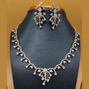 Jain Jewellers Gold Plated American Diamond Necklace Set