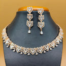 Jain Jewellers Gold Plated American Diamond Necklace Set