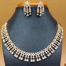 Jain Jewellers Gold Plated American Diamond Necklace Set
