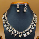 Jain Jewellers Gold Plated American Diamond Necklace Set