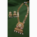 Jain Jewellers Pota Stone  Divine Grace Long Necklace Set 