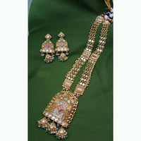 Jain Jewellers Echoes of Royalty Traditional Long Necklace set with Matching Earrings