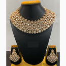 Jain Jewellers Timeless  Sparkling Kundan Stone Traditional Necklace Set 