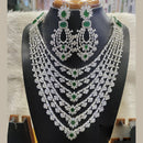 Jain Jewellers Royal American Diamond Designer Necklace Set 