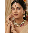 Jain Jewellers Luxury Kundan Polki Stone Necklace Set for Women