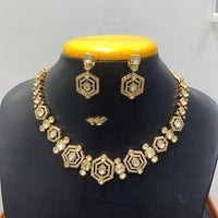 Jain Jewellers Graceful Polki Kundan Stone Choker Necklace Set