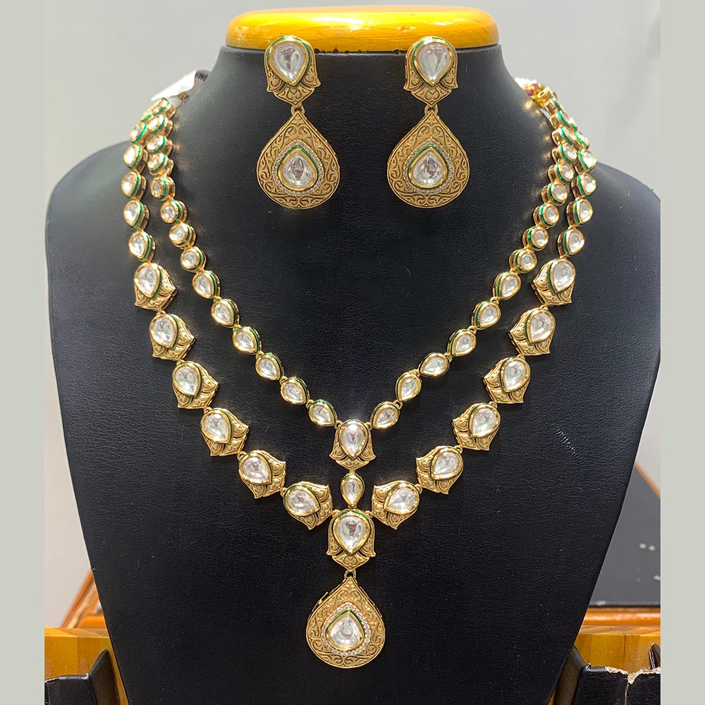 Jain Jewellers Graceful Polki Kundan Stone Choker Necklace Set