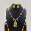 Jain Jewellers Pota Stone Long Necklace Set with Matching Earrings