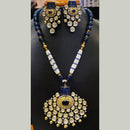 Jain Jewellers Pota Stone Long Necklace Set with Matching Earrings