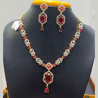Jain Jewellers Premium American Diamond Designer Necklace Set