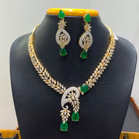 Jain Jewellers Premium American Diamond Designer Necklace Set