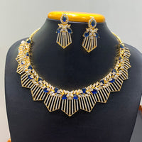 Jain Jewellers Premium American Diamond Designer Necklace Set