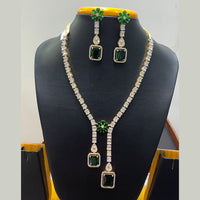 Jain Jewellers Premium American Diamond Designer Necklace Set