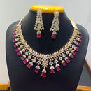 Jain Jewellers Premium American Diamond Designer Necklace Set