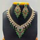 Jain Jewellers Premium American Diamond Designer Necklace Set