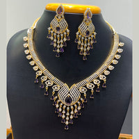 Jain Jewellers Premium American Diamond Designer Necklace Set
