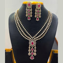 Jain Jewellers Premium American Diamond Designer Necklace Set